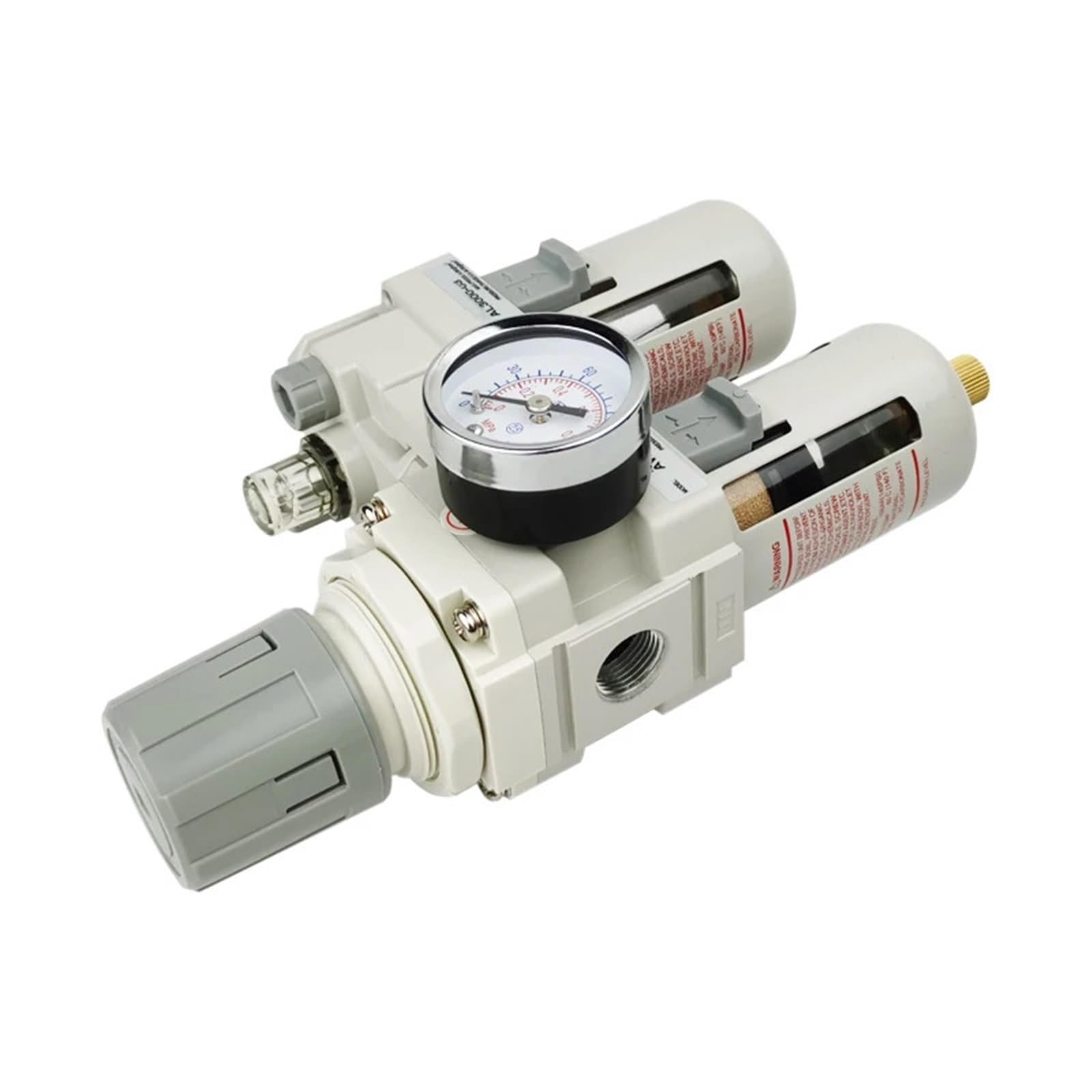 AC3010-03 FRL Air Source Treatment Unit Compressor Filter Pressure Regulator Lubricator Oil Separator 1Pcs(Fiber Filter)