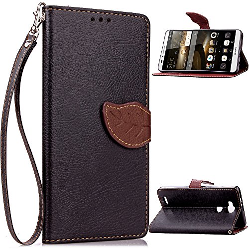 Huawei Ascend Mate 7 Coque (Gratuit 2 En 1 Stylet) de Protection en Cuir Folio Housse Leather Case Wallet Mallette Flip Protective Cover pouces,Magnétique...