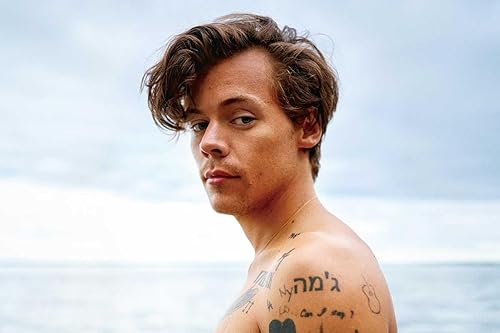 Miniatura 1 de BUY ART FOR LESS Officially Licensed Harry Styles Beach Photo 36 x 24 Inch Art Print Poster - Decorative Print - Poster Paper - Ready to Frame