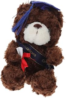ORFOFE Bonito Dr Urso Mini Animais Mini Pelúcias Mini Brinquedos De Formatura Brinquedo De Pelúcia Chapéu De Formatura Recheado Urso De Formatura Fofinho Ursinho De Desenho Animado Urso