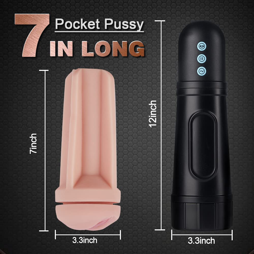Automatic Male Masturbator Cup with 7.1in Rrealistic Pocket Pussy, Sucking Male  Masturbators with 5 Suction Modes and 10 Vibration Modes, Tivino Vibrating Male  Sex Toy for Men Masturbation : Amazon.com.au: Health, Household