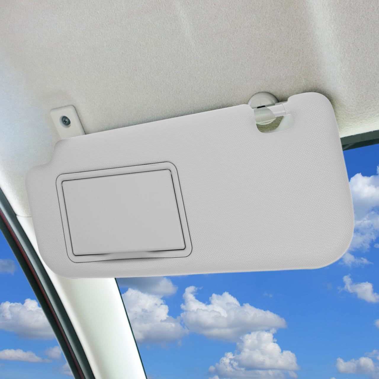Pare-Soleil CôTé Conducteur avec Miroir IntéGré Protection Anti-ÉBlouissement Pare-Soleil IntéRieur De Voiture Compatible Modèles Levin 2014-2018 14.37X6.50X1.77In
