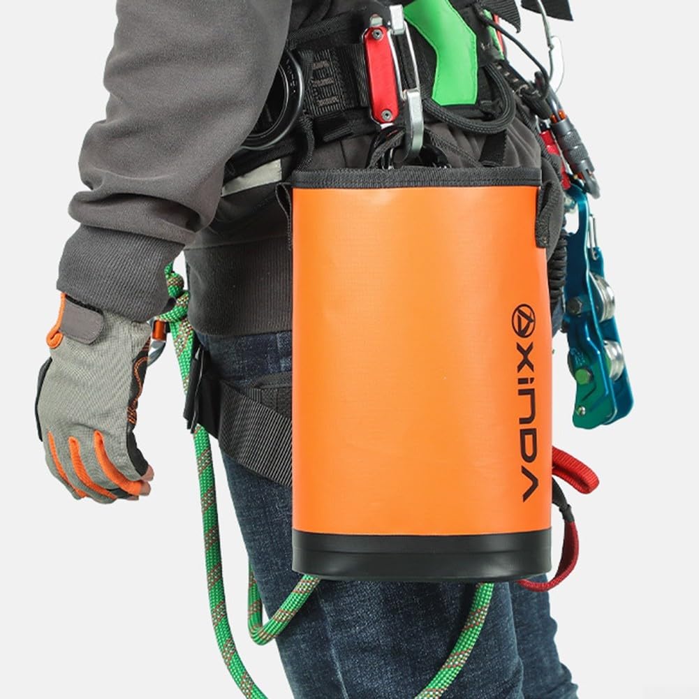 Bolsa de herramientas de escalada al aire libre, bolsa de cuerda ajustable para trepar árboles, se cuelga cómodamente para guardar todos tus elementos esenciales de escalada