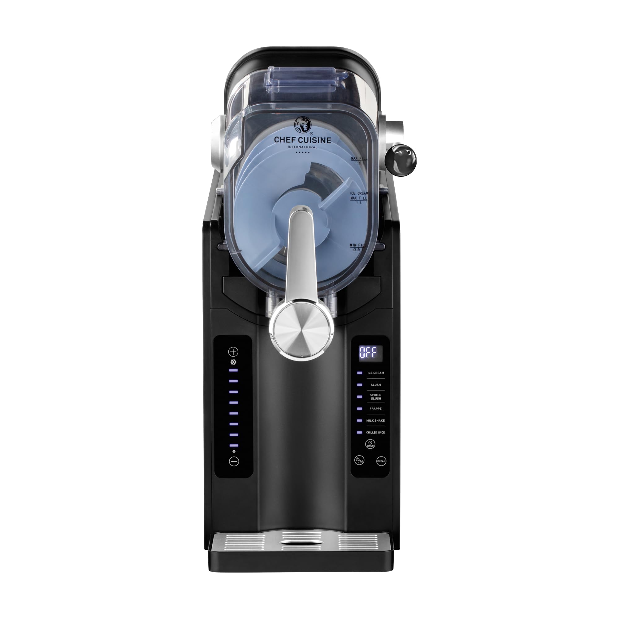Slush Eis Maschine mit Kompressor, 1,6 Liter, 6 Programme, Touch-Display, Timer, BPA-frei, Automatische Reinigung