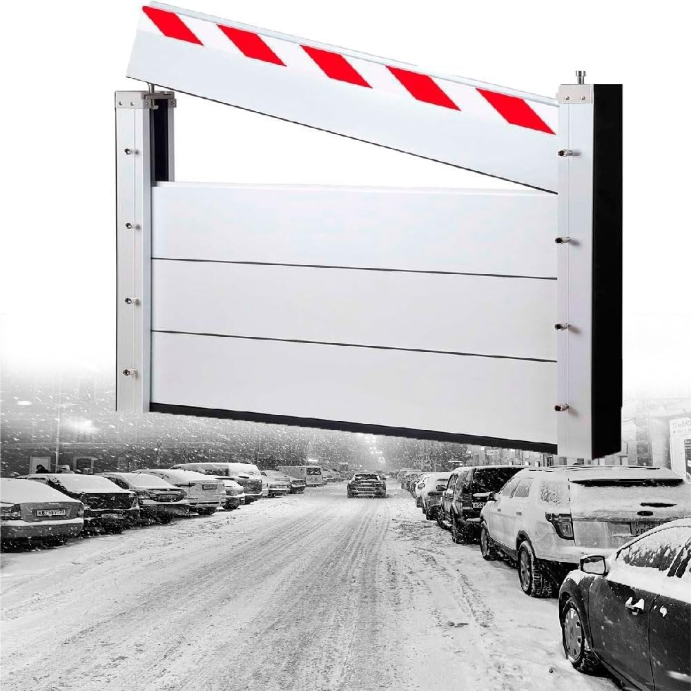 Aluminum Flood Barrier 100cm High Water Retaining Plate Aluminum Flood Protection Prevention Board 101-110cm Anti-Flood Flap Outdoor Temporary Partition Gate(106 * 100cm)