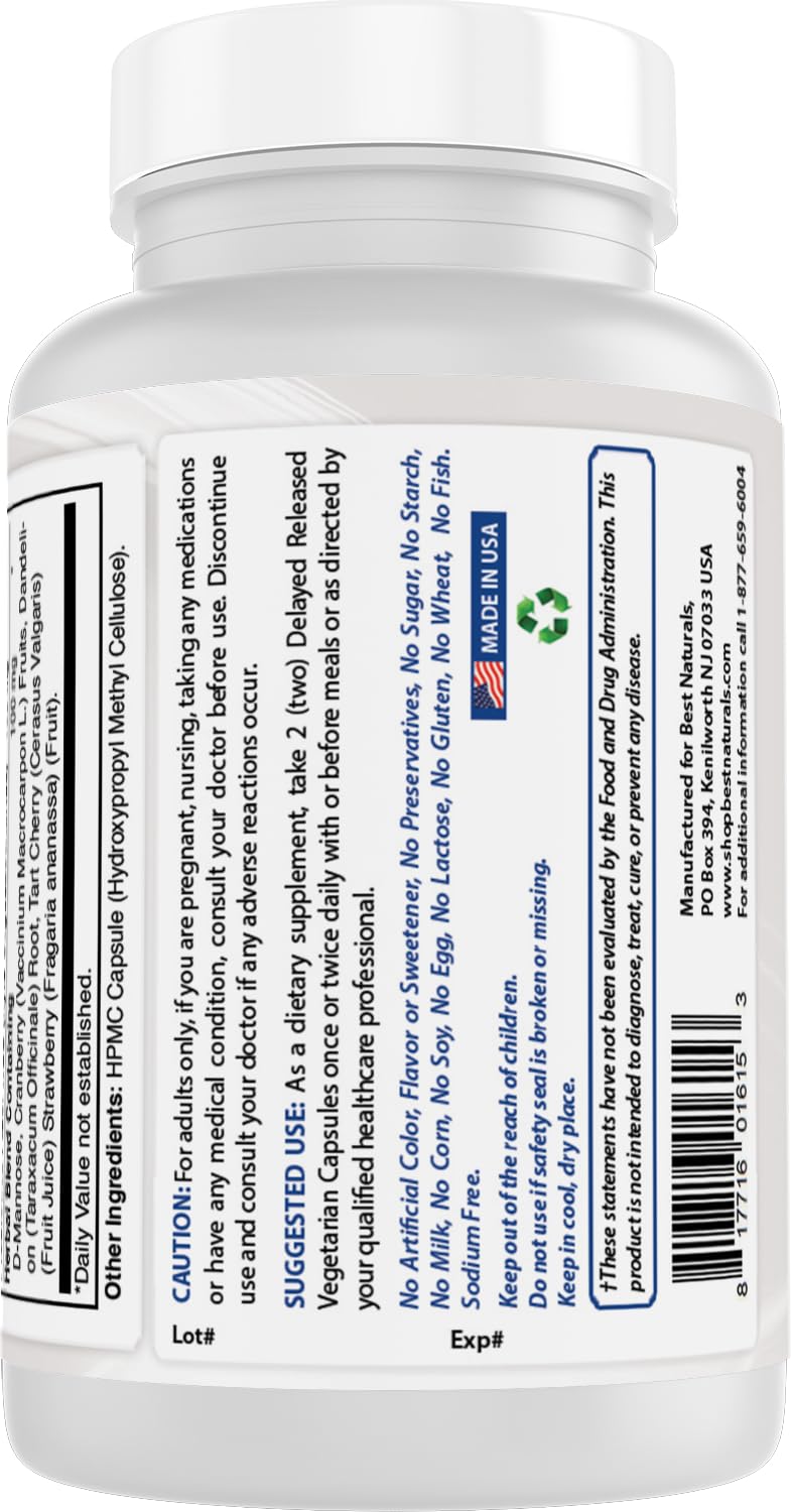 Best Naturals Probiotics for Women 100 Billion CFU - 10 Strains + Prebiotics Fiber + Digestive Enzyme Blend + Women's Health Herbal Blend - Immune, Digestive & Gut Health - 60 Deleyaed Capsules — Amazon image 7