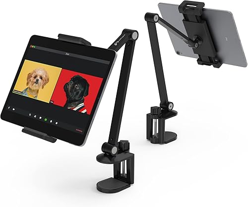 Inifispce Soporte de escritorio para iPad, soporte para tableta, soporte ajustable multiángulo para pantalla de 4.7 a 13 pulgadas, Microsoft Surface