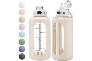 SIEROZUR 64 oz Pregnancy Tracker Water Bottle with Time Marker