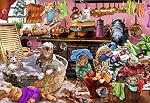 Vermont Christmas Company Kittens in The Kitchen Jigsaw Puzzle 100 Piece, Large Pieces Perfect for Kids and Seniors