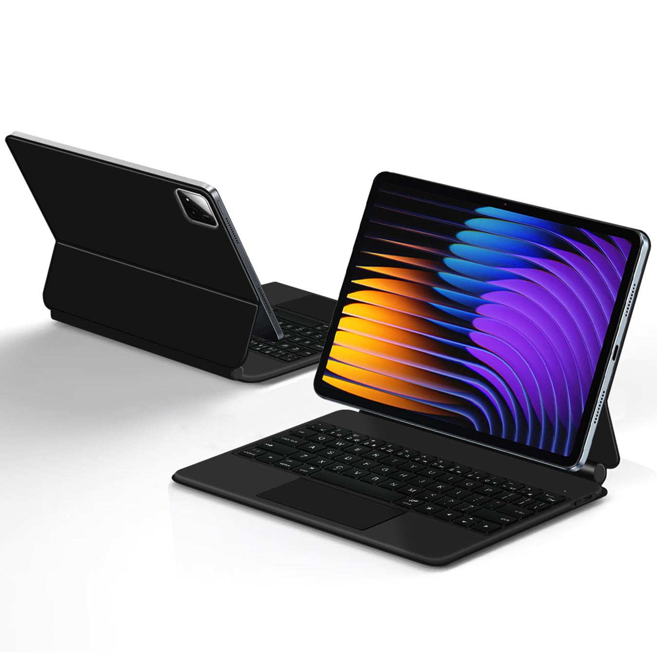 Funda con teclado mágico para Xiaomi Pad 8 / Xiaomi Pad 8 Pro (11,2"), Funda de teclado Bluetooth inalámbrica con trackpad y soporte magnético