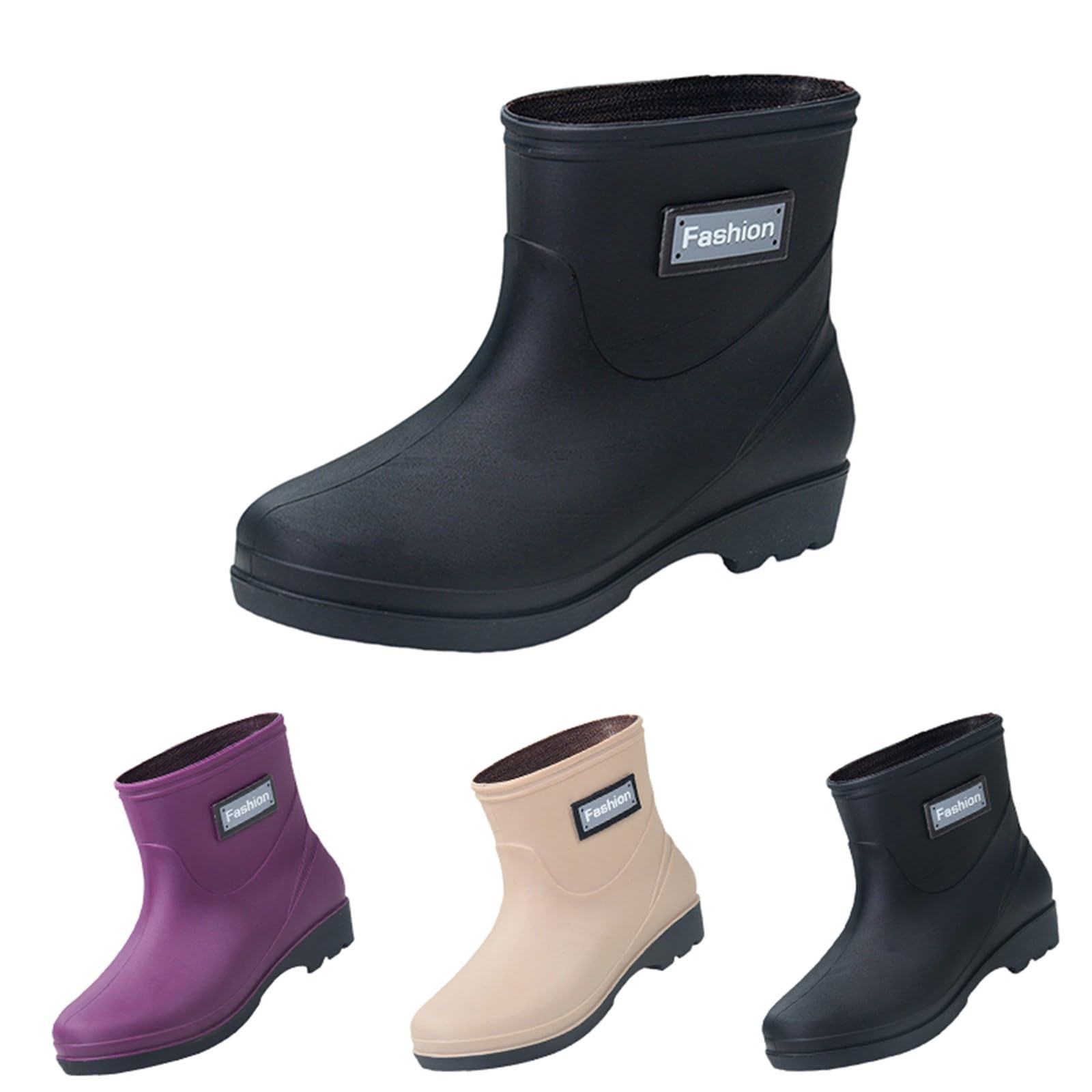 Botas De Agua Mujer Chelsea Wellington Boots Lluvia Botines De Goma Rain Boots Flexible Antideslizante