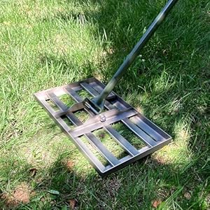 Plbbjh Rasen-Nivellierrechen 50,8 x 25,4 cm