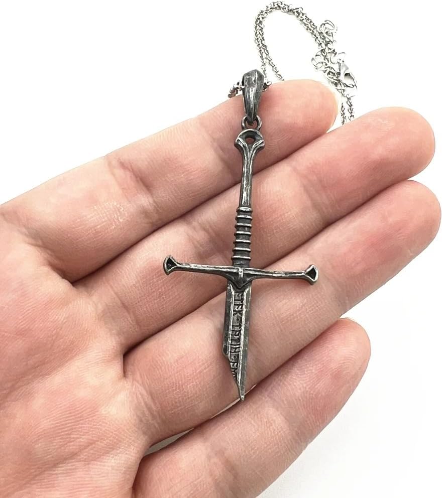 Master Sterling Silver Broken Sword Pendant - Dagger Sword Charm Choker Necklace For Women & Men - Punk Style Jewelry Gift - Image 6