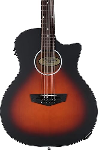 D'Angelico Premier Fulton LS 12 cuerdas Guitarra acústica-eléctrica - Satin Vintage Sunburst