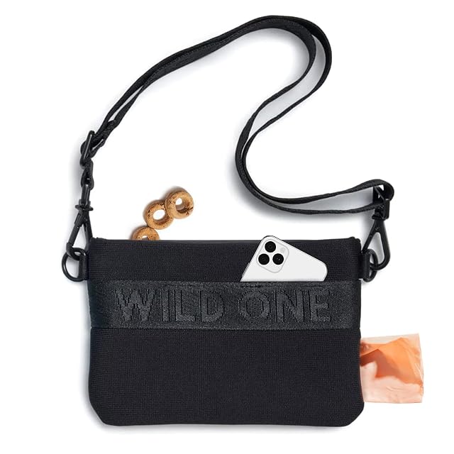 Wild One Bolsa de golosinas - Tejido reciclado - Negro