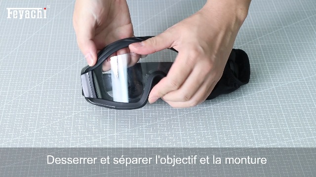 Lunettes De Protection Feyachi - 3 Verres Interchangeables - UV400, Anti-Buée