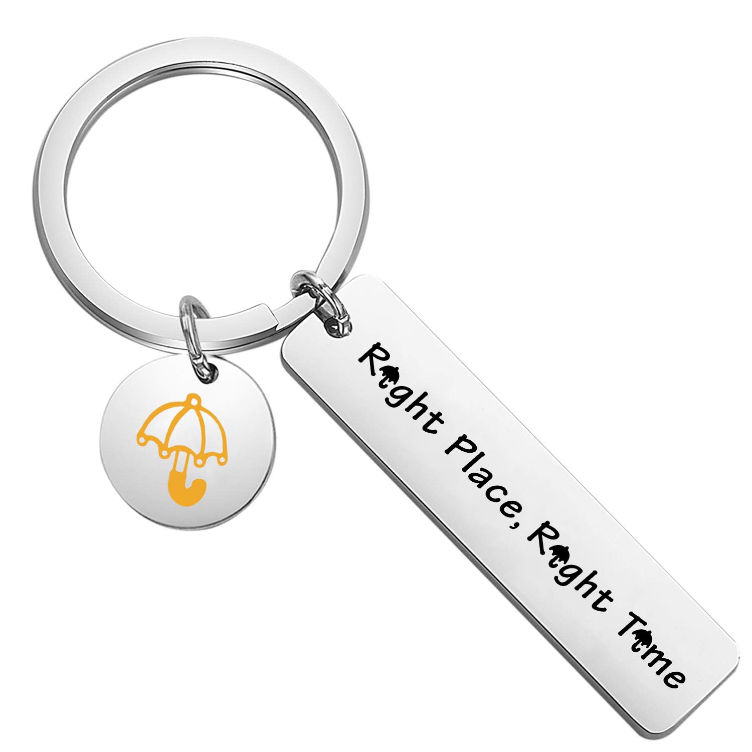 LQRI TV Show How I Met You Mother Inspired Jewelry Right Place Right Time HIMYM Gift Yellow Umbrella Gift