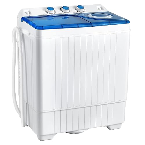 COSTWAY Portable Twin Tub Washing Machine Combo