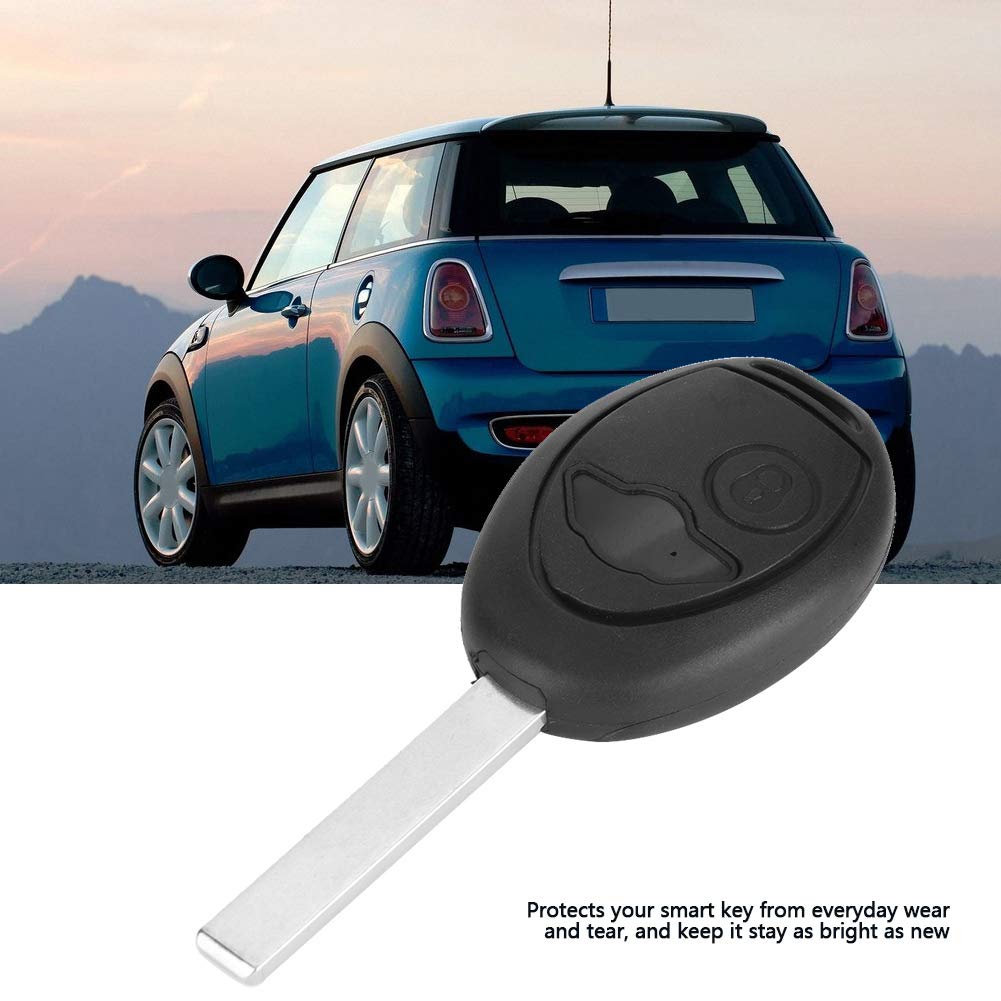 Custodia Portachiavi Auto In ABS Nero Con 2 Pulsanti Per Citroen (guscio Ricambio)