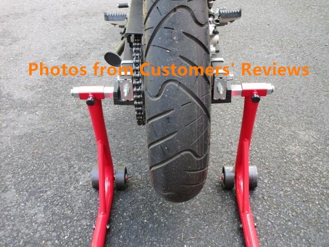 MOTOOS 485lbs Motorcycle Lift for Rear Wheel, Deep Red