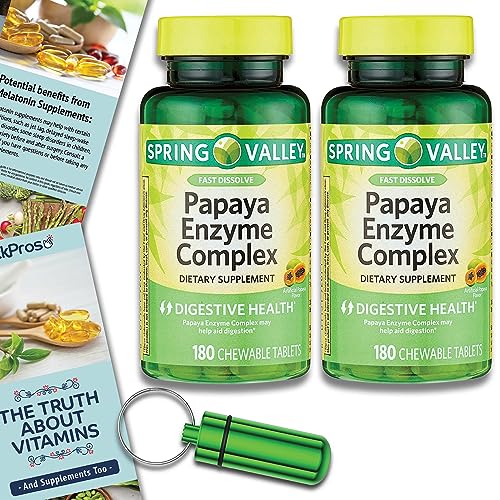 Spring Valley Papaya Enzyme Complex Chewable Tablets