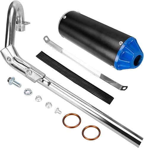 FVRITO Silenciador de escape de alto rendimiento Kit de montaje de tubo silenciador para Honda CRF50 XR50 70cc 110cc 125cc Taotao DB14 DB10 SSR