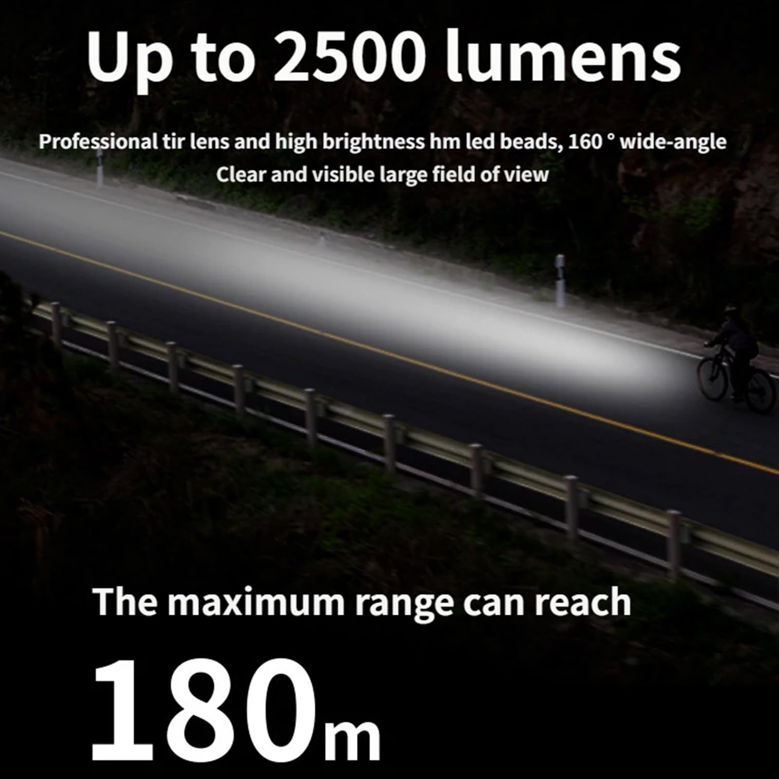 Phare de vélo, LED Rechargeable, 4