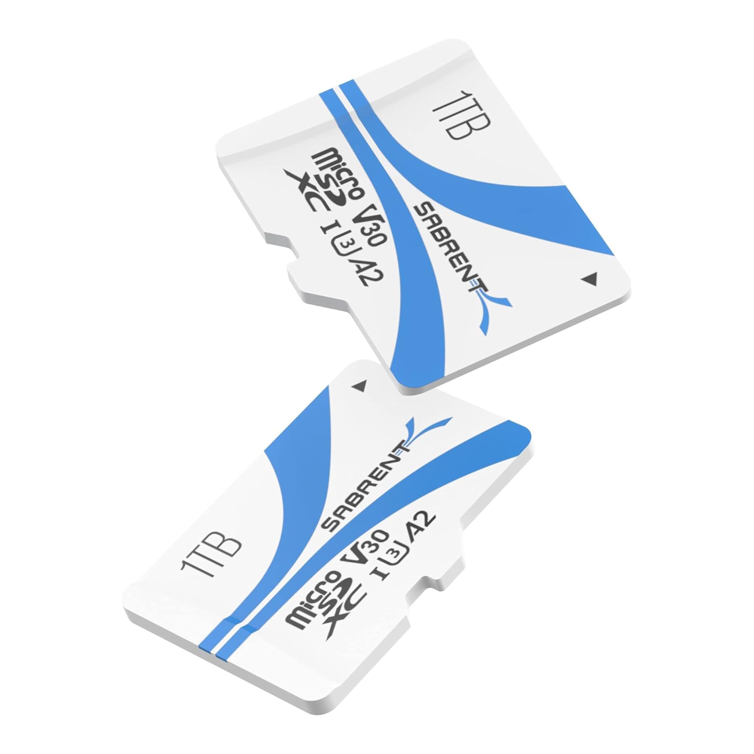 SABRENT Rocket V30 A2 1TB MicroSDXC Paquete | De 2 Tarjetas de Memoria R100MB/s W30MB/s (SD-MQ30-1TBX2)