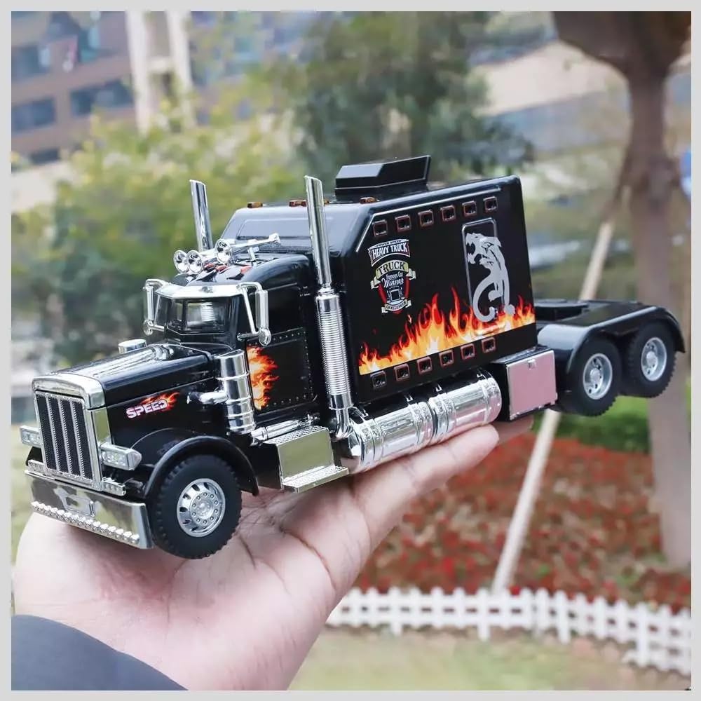 Miniatura Diecast Metal Caminhão Peterbilt 389 American Truck