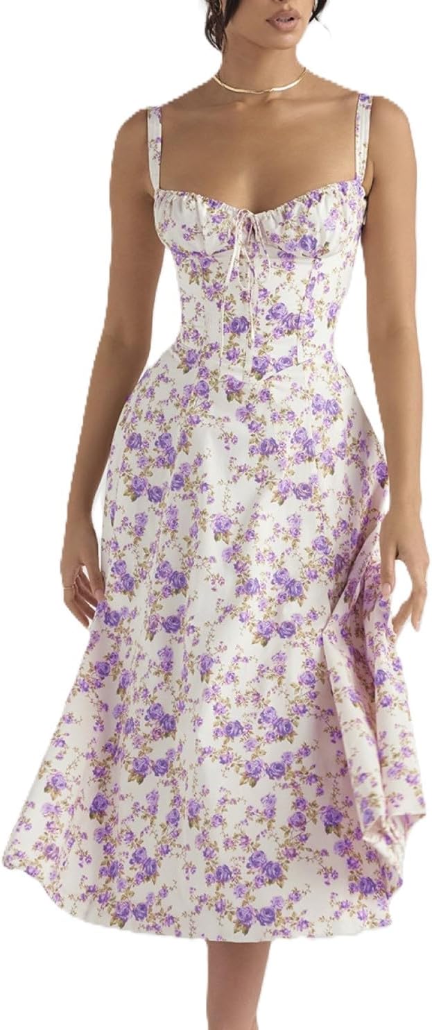 Mars Power Floral Corset Dress