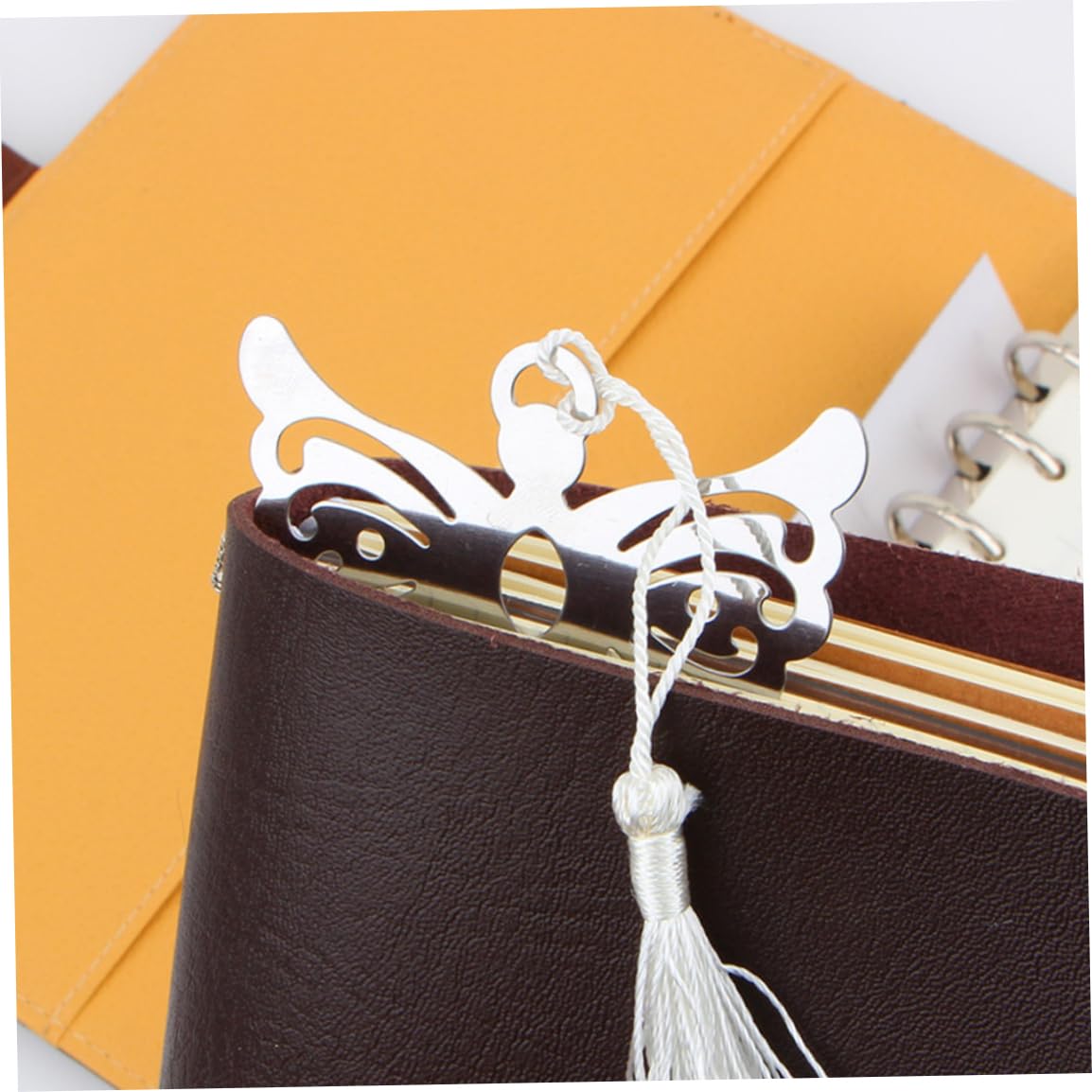 Marque-page d'ange en métal, marque-page d'ange creux pour les amateurs de livres avec soyeux pour fête de mariage, 50 pièces