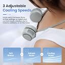 Portable Neck Fan with Cooling Function, Hands-Free Bladeless Personal Cooling Fan, 360° Airflow, USB Rechargeable, 3 Speeds, Lightweight & Foldable for Outdoor Sports, Travel, Office & Home gallery image