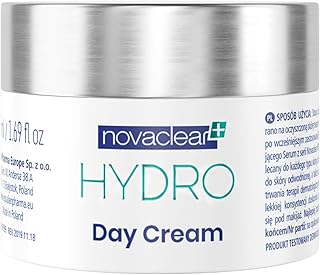 Hydro Day Cream – Lightweight Daily Face Moisturizer with Dual Hyaluronic Acid, Vitamin E, Wild Rose & Green Tea – Hydrating Gel Cream for Dry & Dehydrated Skin 50 ML