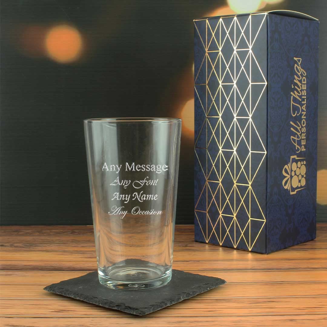 Vaso de hiball cónico personalizado grabado de 10 onzas/295 ml, cualquier mensaje para cualquier ocasión, como cumpleaños, bodas, Navidad, Pascua, graduación, grabado en el Reino Unido