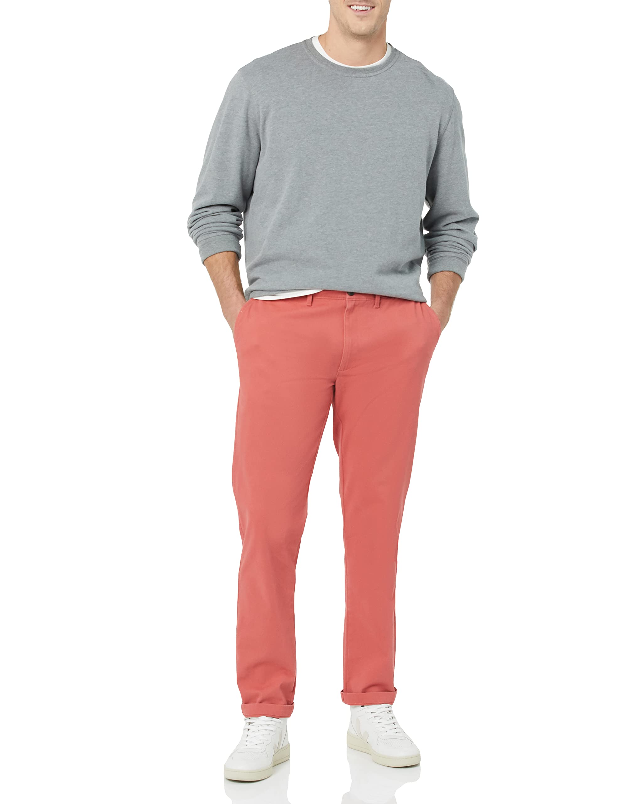 Amazon Essentials Skinny-Fit Casual Stretch Chino Trouser Uomo