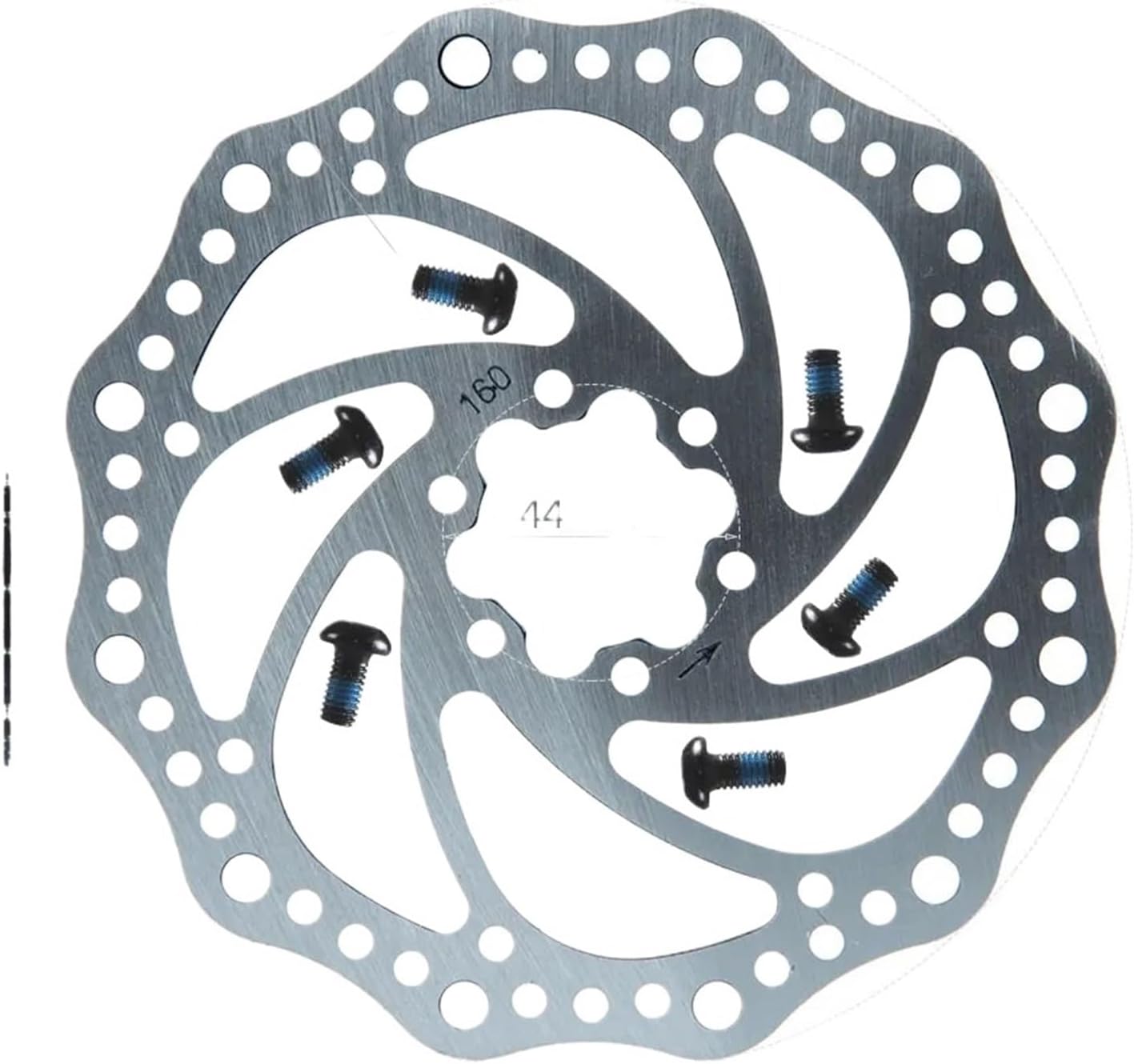 6inch 160 Hydraulic Brake Disc Electric Scooter Steel Rotor Zoom Accessories for MTB Bike Mountain Road Bicycle Cycling Pads(160B1pcs)