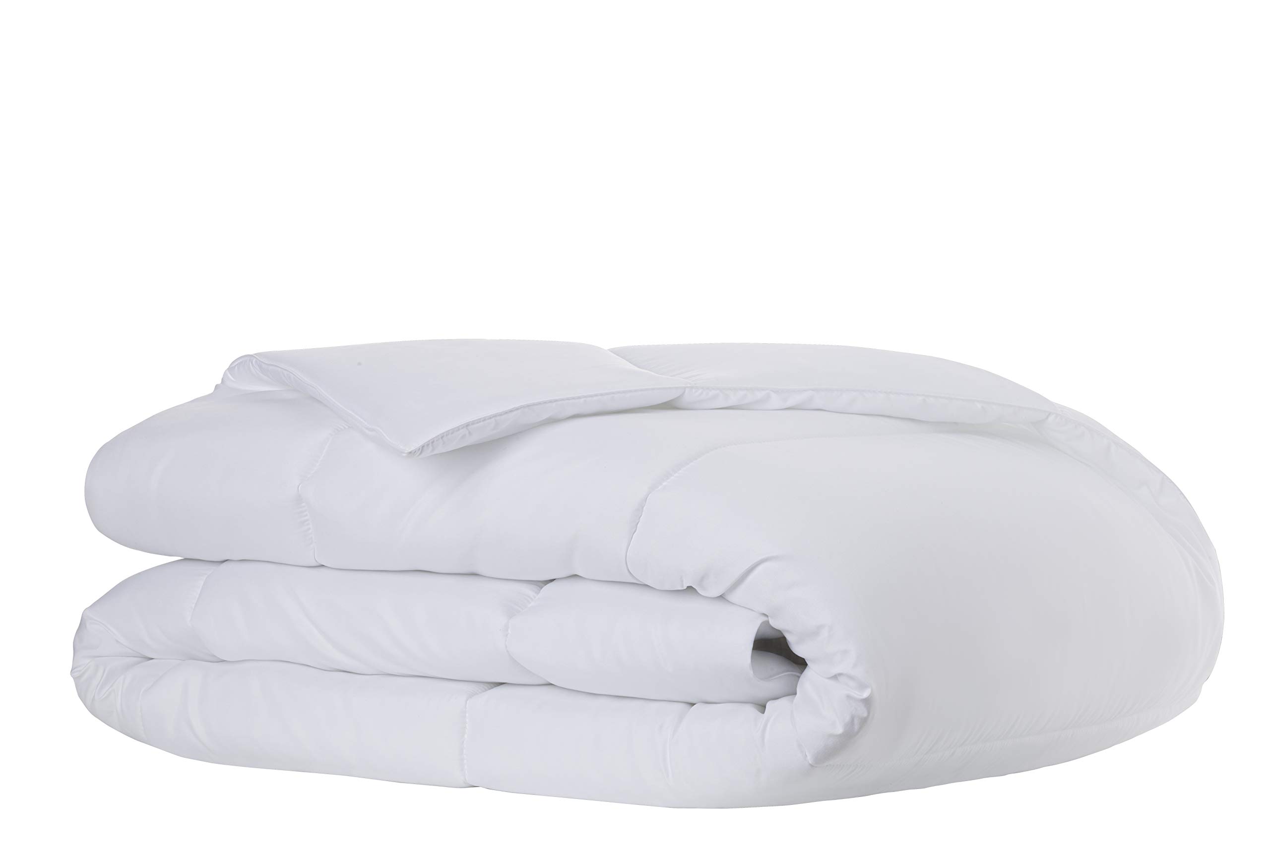 Todocama - Piumino trapuntato in fibra antiacaro, autunno-inverno, 300 g/m², Bianco, Dimensione piumino: 80 x 160 cm