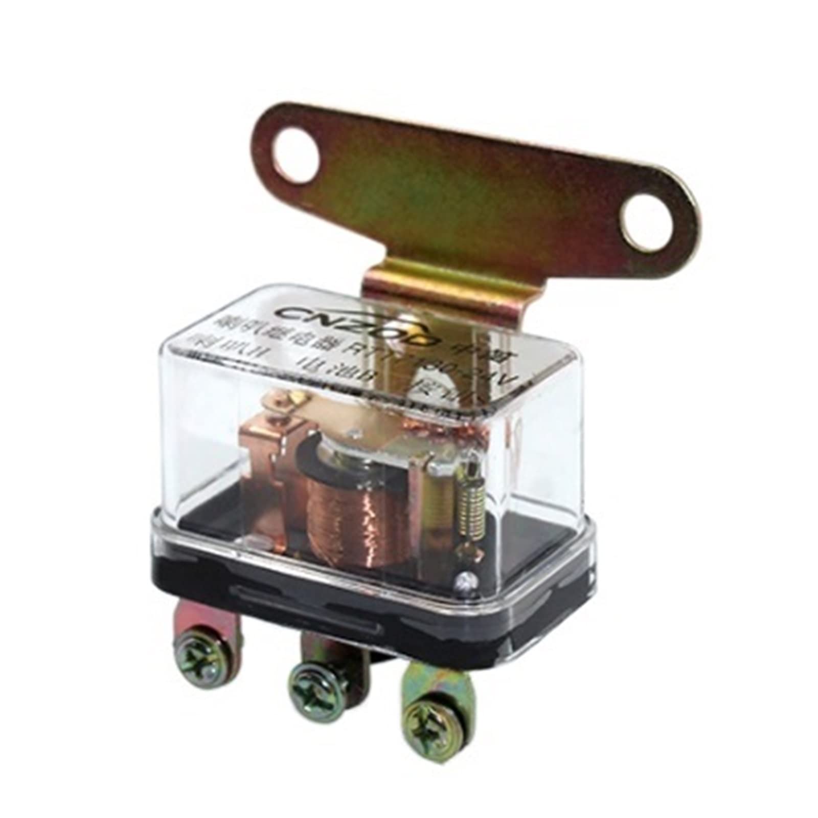 Piezas de recambio Relé de altavoz de coche 12v/24v Cuerno 3pin Relés impermeables Relé electromagnético transparente(Color:24v)