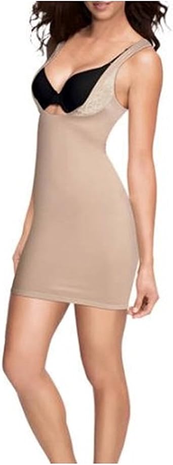 Flexees Womens Firm Control Shapewear WYOB Slip Underwear,beige, Small