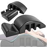 Fatoson Spine Corrector, Pilates Arc Foam - Pilates Massage Bed for Balance, Core Strengthening and Stretching Balanced Our Body (Black)