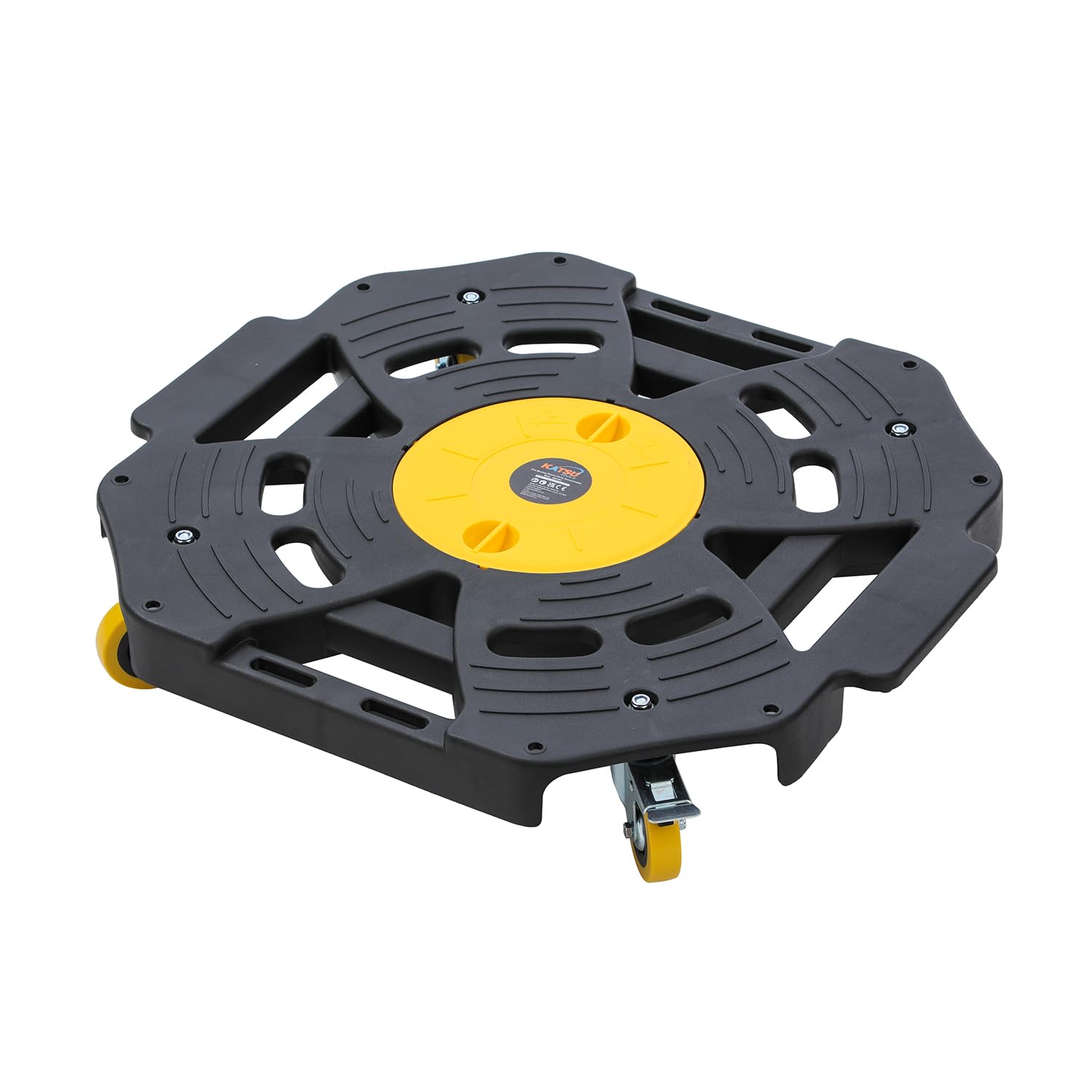 KATSU Tools Reifenwagen – 136 kg Kapazität, anschließbar, robuster Rollwagen für Reifen, Räder, Möbelgeräte, Umzüge und mehr (63,5 x 63,5 x 11,5 cm)