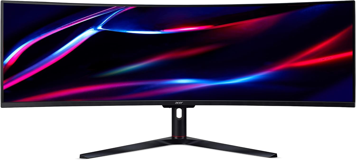 Acer Nitro EI491CURS Gaming Monitor 49 pollici (schermo 124 cm) DQHD, 120Hz DP, 60Hz HDMI, 4ms (G2G), 2xHDMI 2.0, 2xDP 1.4, Curved, regolabile in altezza, HDMI/DP FreeSync Premium Pro Acer Nitro EI491CURS Gaming Monitor 49 pollici (schermo 124 cm) DQHD, 120Hz DP, 60Hz HDMI, 4ms (G2G), 2xHDMI 2.0, 2xDP 1.4, Curved, regolabile in altezza, HDMI/DP FreeSync Premium Pro