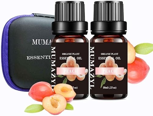 Aceite esencial de melocotón orgánico y aceite de melocotón natural 100 puro para difusor limpieza hogar dormitorio spa masaje aromático perfumes