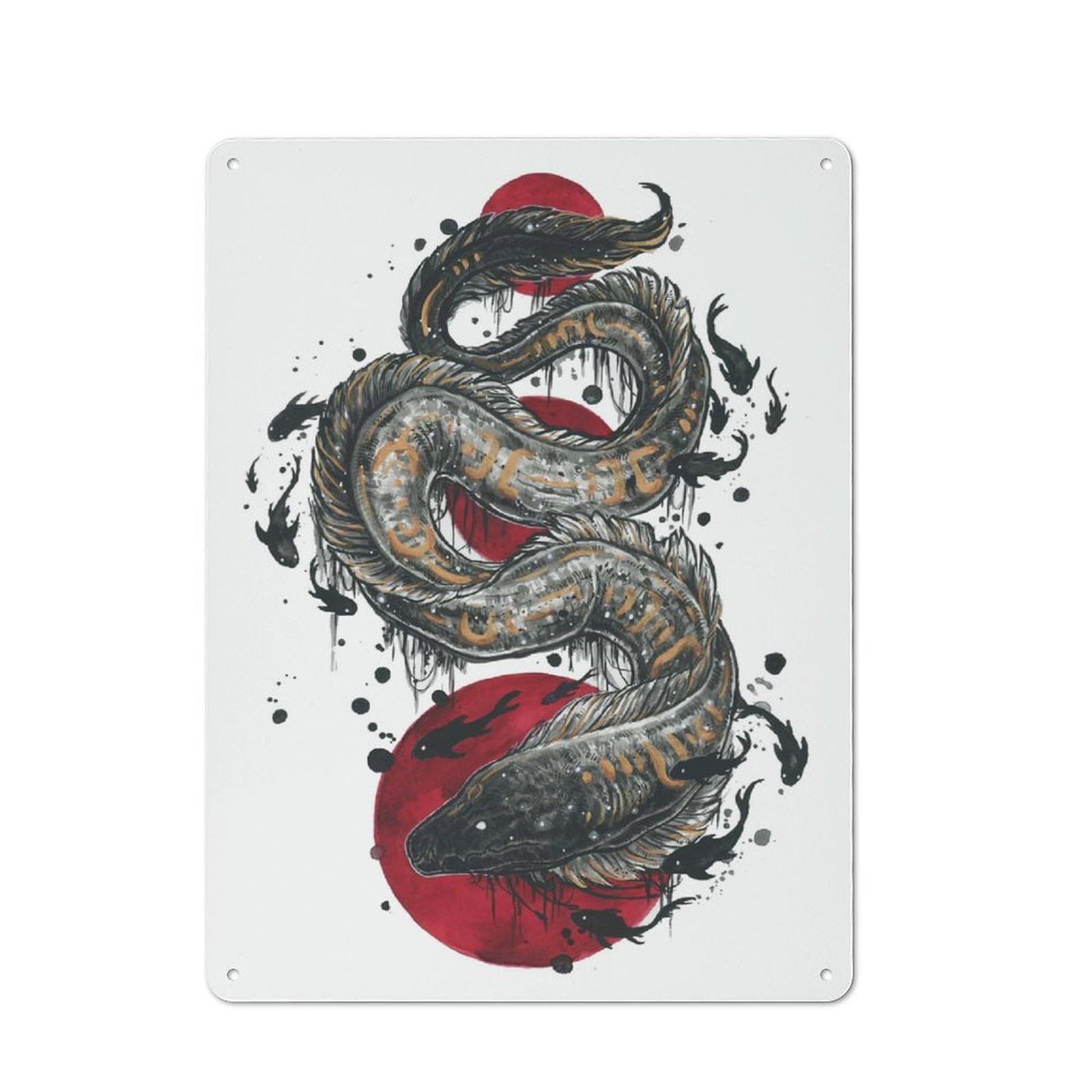 Junmoney Style-4 Abaia Retro Metal Wall Sign 40X30cm For Living Room Or Hallway, For Collectors Decorating Living Rooms And Hallways