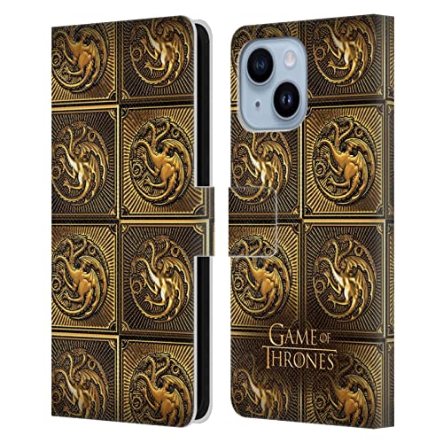 Étui portefeuille iPhone 14 Plus Game of Thrones Targaryen housse cuir