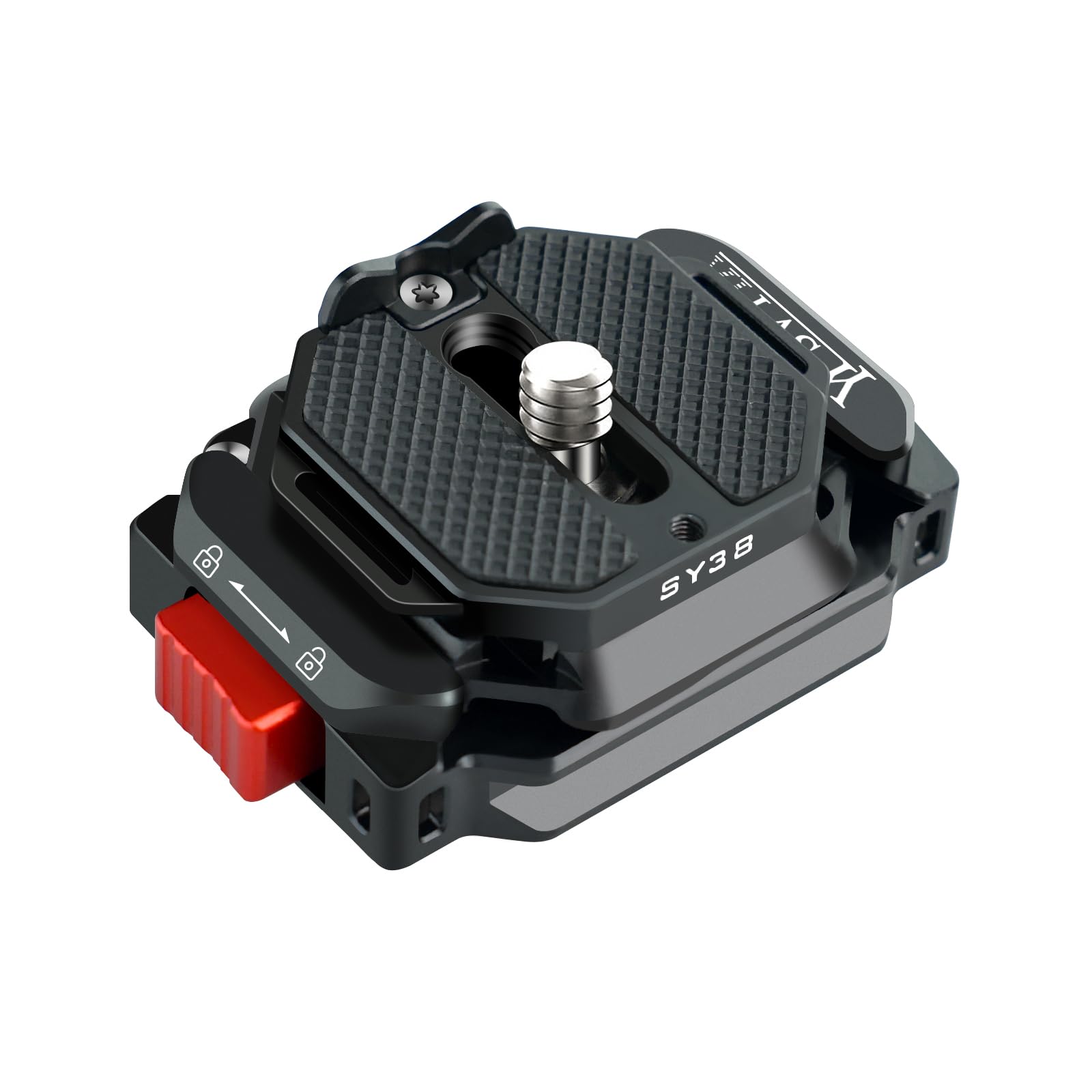 Camera Quick Release Plate,Auto-Lock 38mm Quick Release System,Camera Tripod Quick Release Mount Multi-Functional Base,Use for Tripod, Monopod,Slider