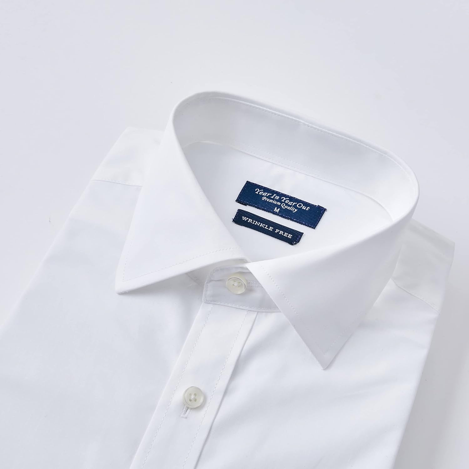 Year In Year Out French Cuff Wrinkle Free Dress Shirt for Men Regular Fit Long Sleeve Wrinkle Resistant Shirt - Image 2