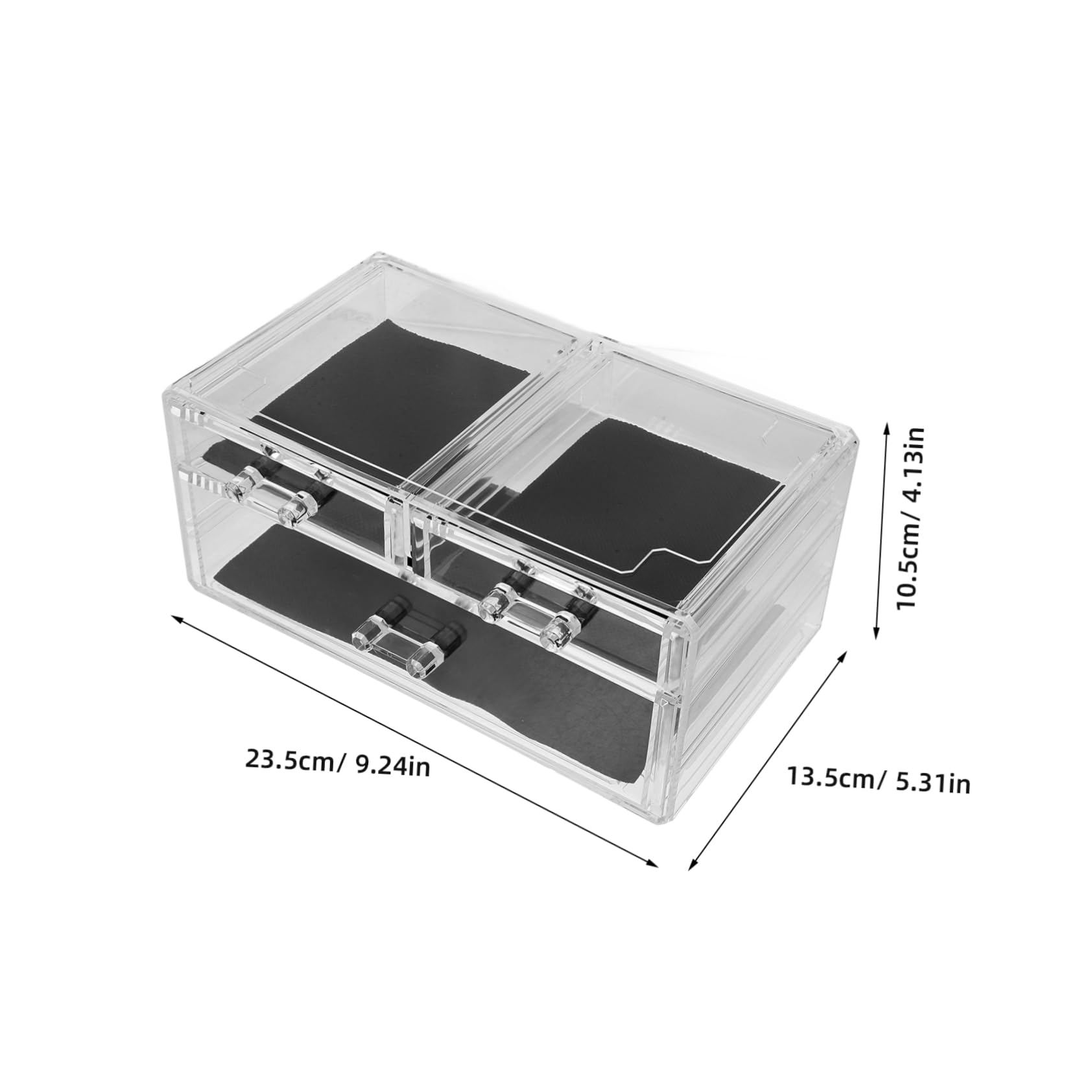 Housoutil Organizzatore di Trucco Acrilico Trasparente Contenitore per Trucchi e Cosmetici Accessori per Cura della Organizer per Bagno