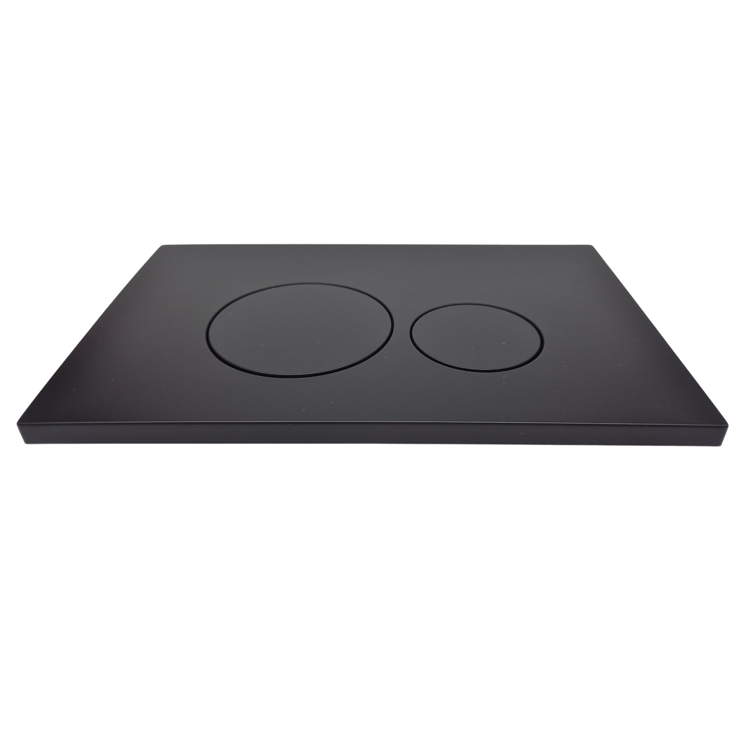 WC-Betätigungsplatte AquaUno WC DUO BLACK 23,8x15,5 cm Schwarz matt
