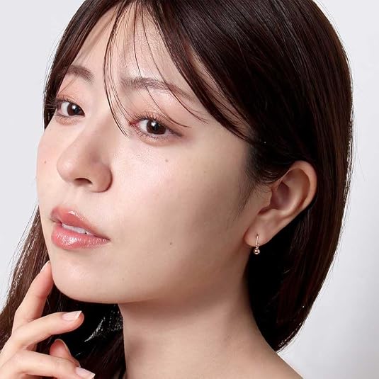 Amazon | [OKKO] ピアス プラチナ900 丸玉 チャーム 揺れる フック